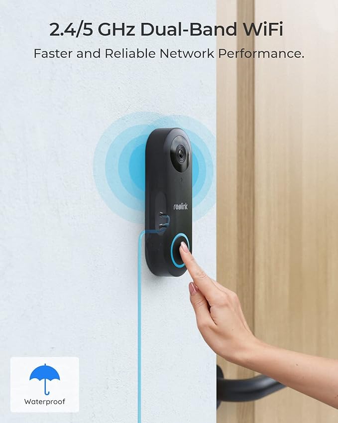 REOLINK 5MP SUPER HD 2K WIRED WIFI VIDEOS DOORBELL WITH CHIME VDB2K02W thumbnail 3