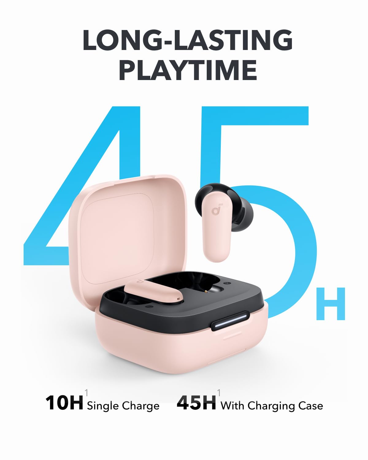 ANKER SOUNDCORE NOICE CANCELLING WIRELESS EARBUDS R50I PINK A3959H51 thumbnail 6