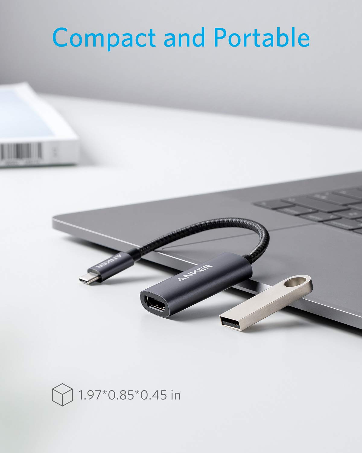 ANKER POWEREXPAND + USB-C TO HDMI ADAPTER GRAY A8312HA1 thumbnail 5