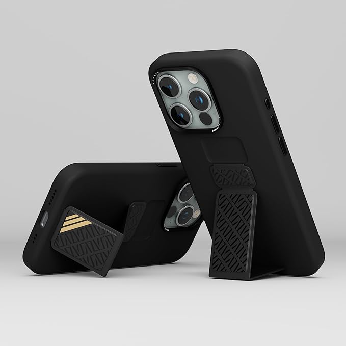 LEVELO MORPHIX IPHONE 15 PRO SILICONE CASE WITH GRIP BLACK thumbnail 2