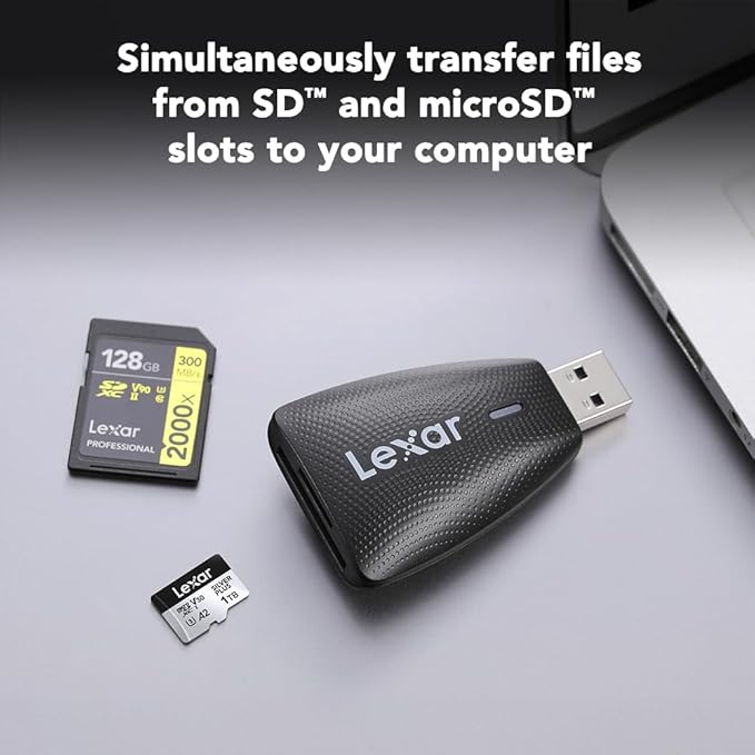 LEXAR MULTI CARD 2 IN 1 USB 3.1 READER LRW450UB thumbnail 3