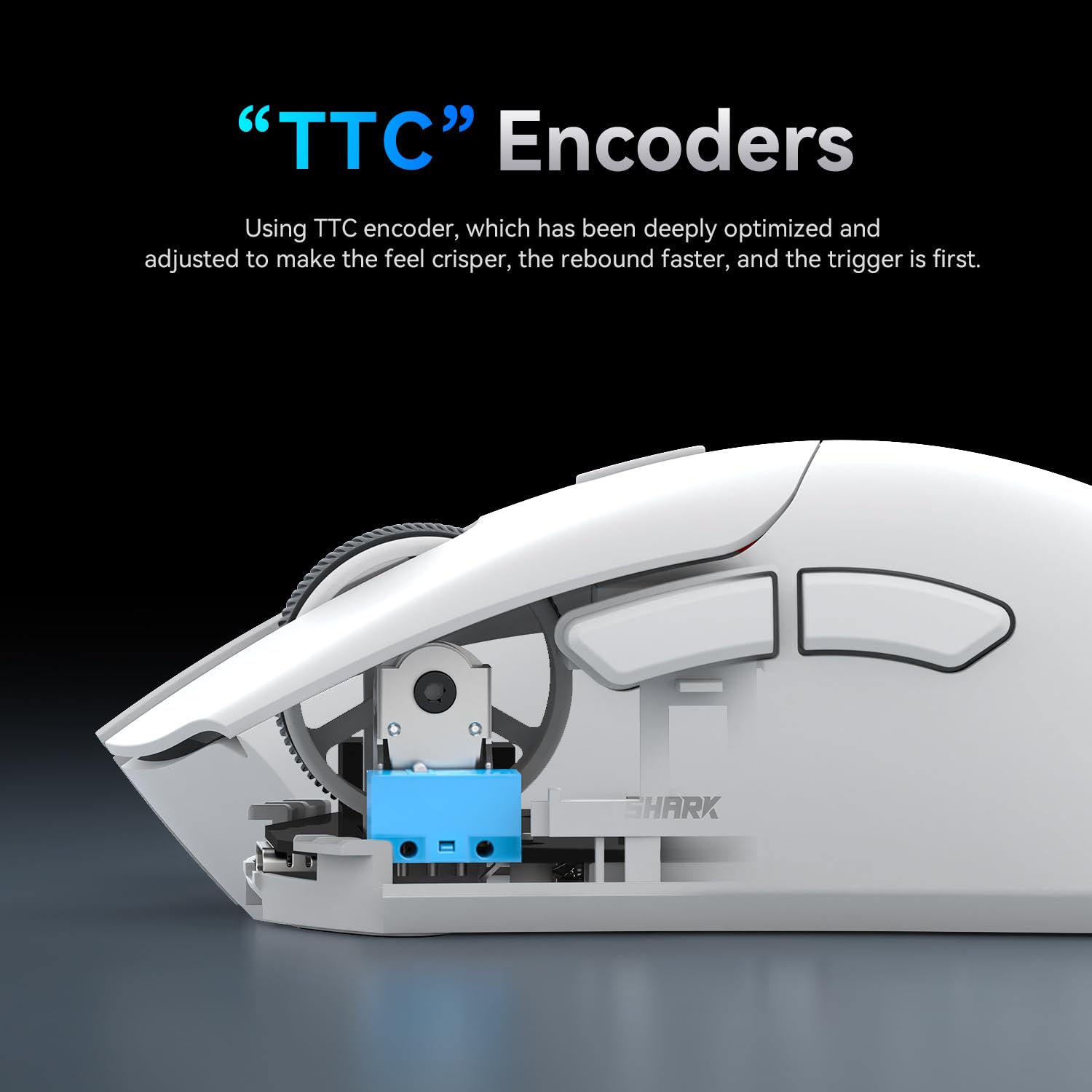 ATTACK SHARK R1 SUPERLIGHT WIRELESS GAMING MOUSE WHITE thumbnail 7