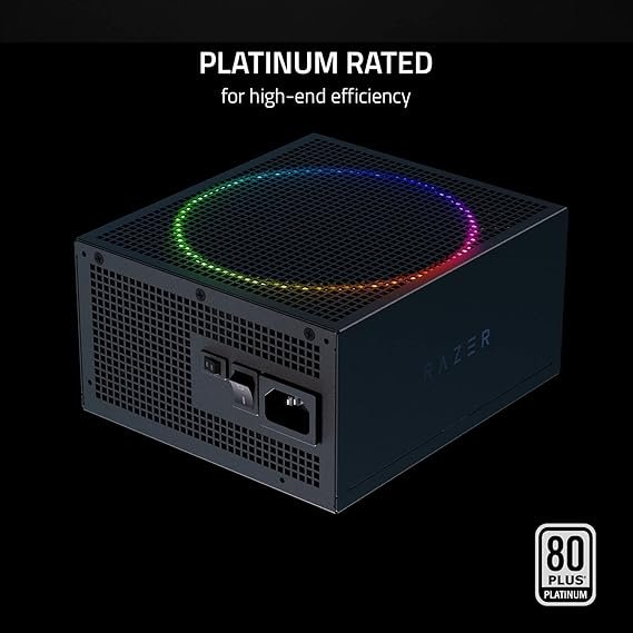 Razer Katana Chroma 850W Platinum Power Supply Unit (RC21-01840200-R3W1) - ARGB Lighting and Reliable Performance thumbnail 4