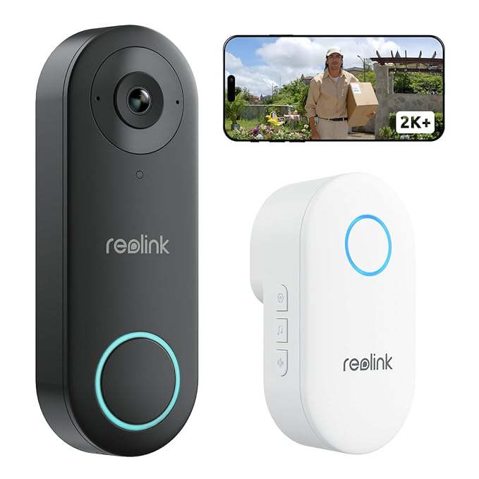 REOLINK 5MP SUPER HD 2K WIRED WIFI VIDEOS DOORBELL WITH CHIME VDB2K02W thumbnail 2