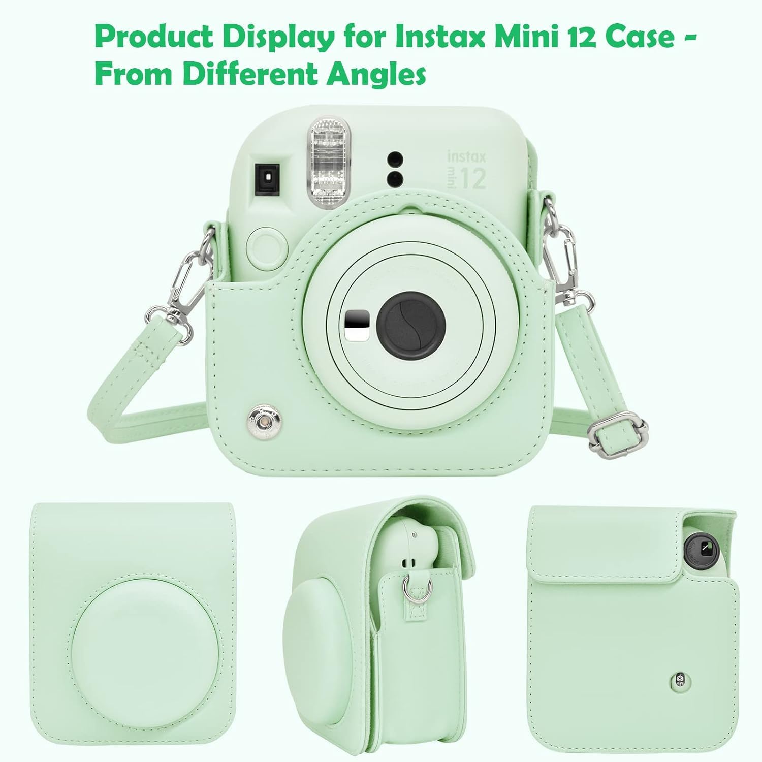 INSTAX MINI 12 CAMERA BAG GREEN thumbnail 5