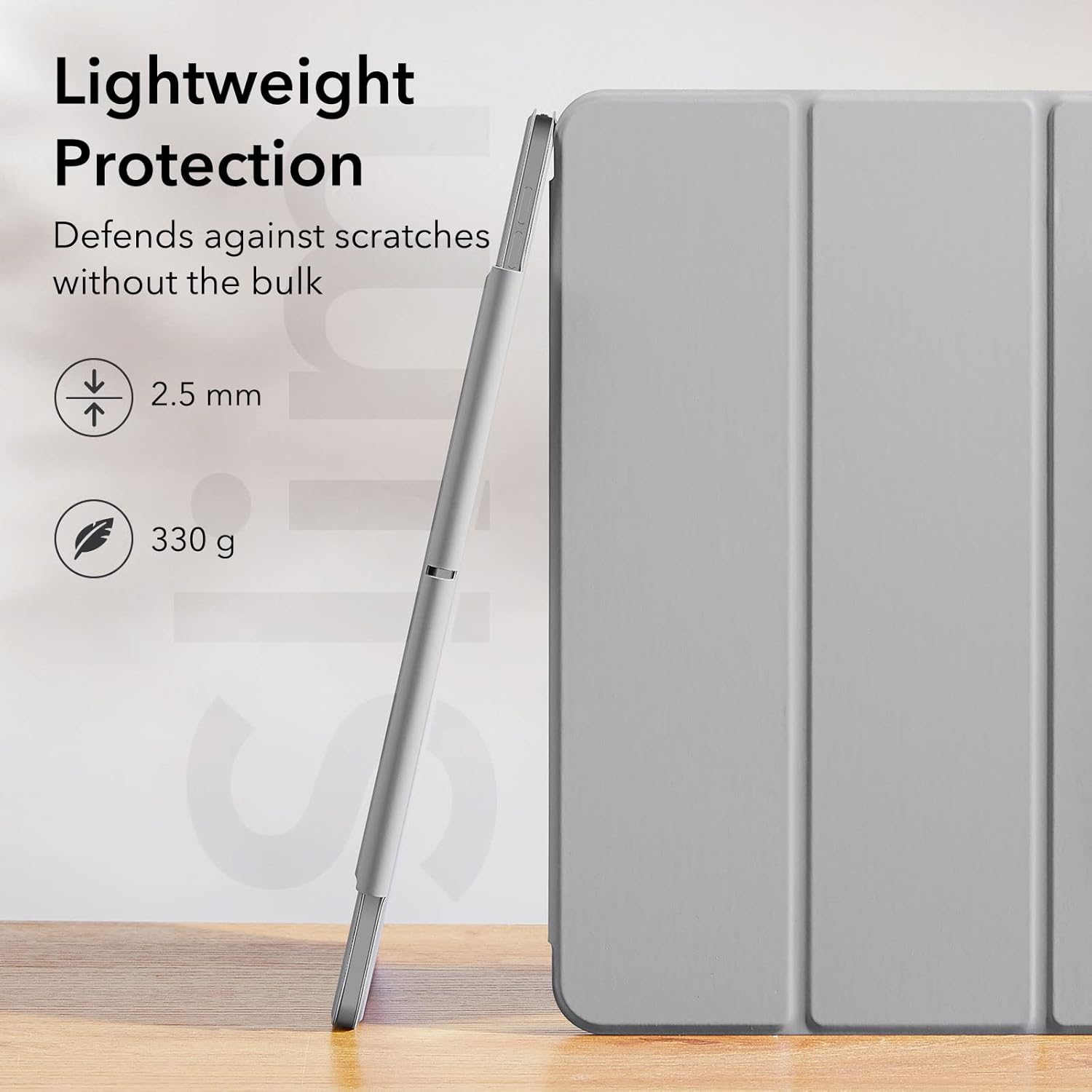 ESR REBOUND MAGNETIC CASE COMPATIBLE WITH IPAD AIR 13 INCH PRO 12.9 (6TH/5TH/4TH GEN) GRAY thumbnail 6