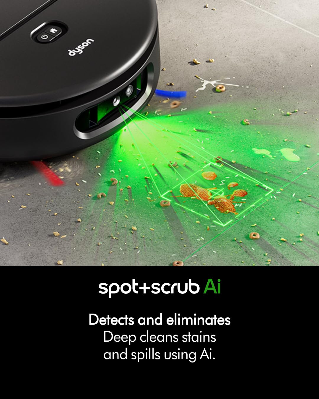 DYSON SPOT+SCRUB AI ROBOT VACCUM VACUUM CLEANER BLACK-BLUE RB05-A thumbnail 3