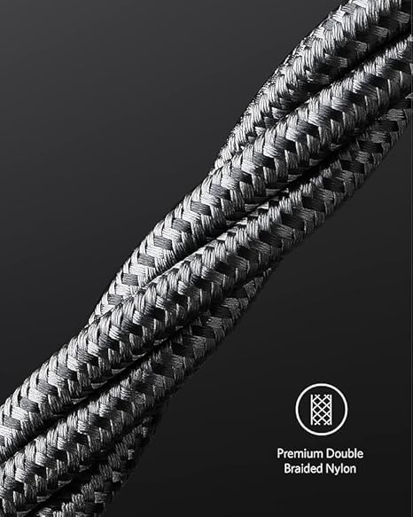 ANKER 322 USB C TO USB C  6FT 60W NYLON CABLE BLACK A8753H11 thumbnail 6