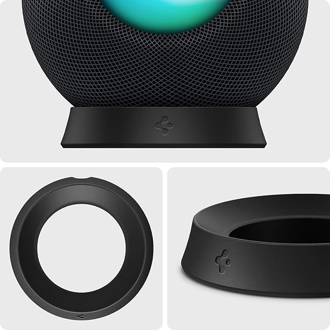 SPIGEN HOMEPOD MINI STAND SILICONE FIT BLACK AMP02781 thumbnail 4