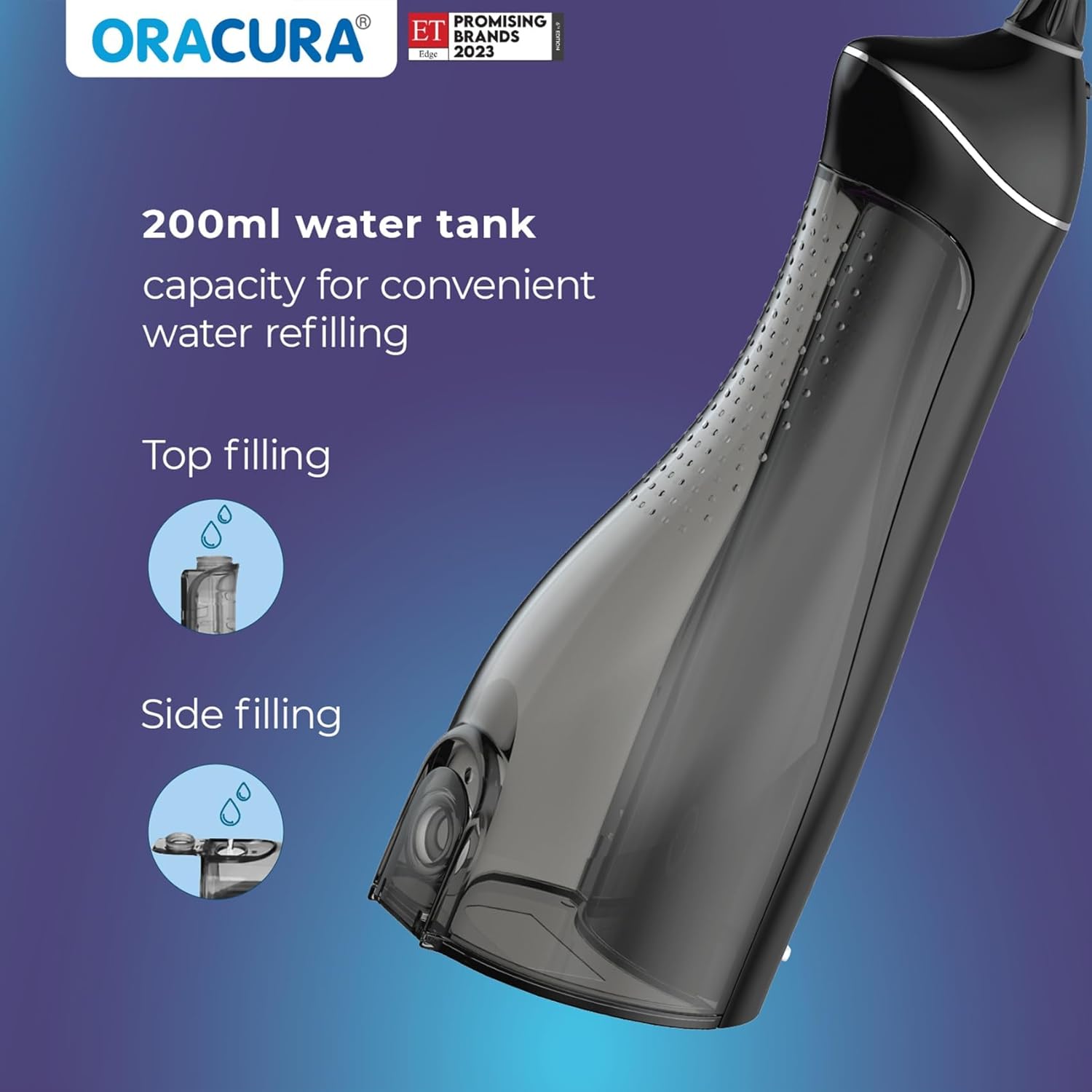 INTELLIGENT WATER FLOSSER WITH 4 NOZZLE L8 BLACK thumbnail 5