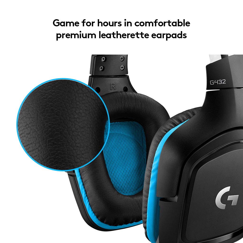 LOGITECH G432 7.1 SURROUND GAMING HEADSET 981-00070 thumbnail 5