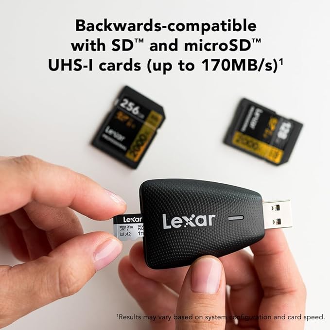 LEXAR MULTI CARD 2 IN 1 USB 3.1 READER LRW450UB thumbnail 5