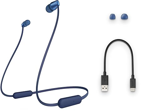SONY WIRELESS STEREO HEASDET BLUE WI-C310 thumbnail 3