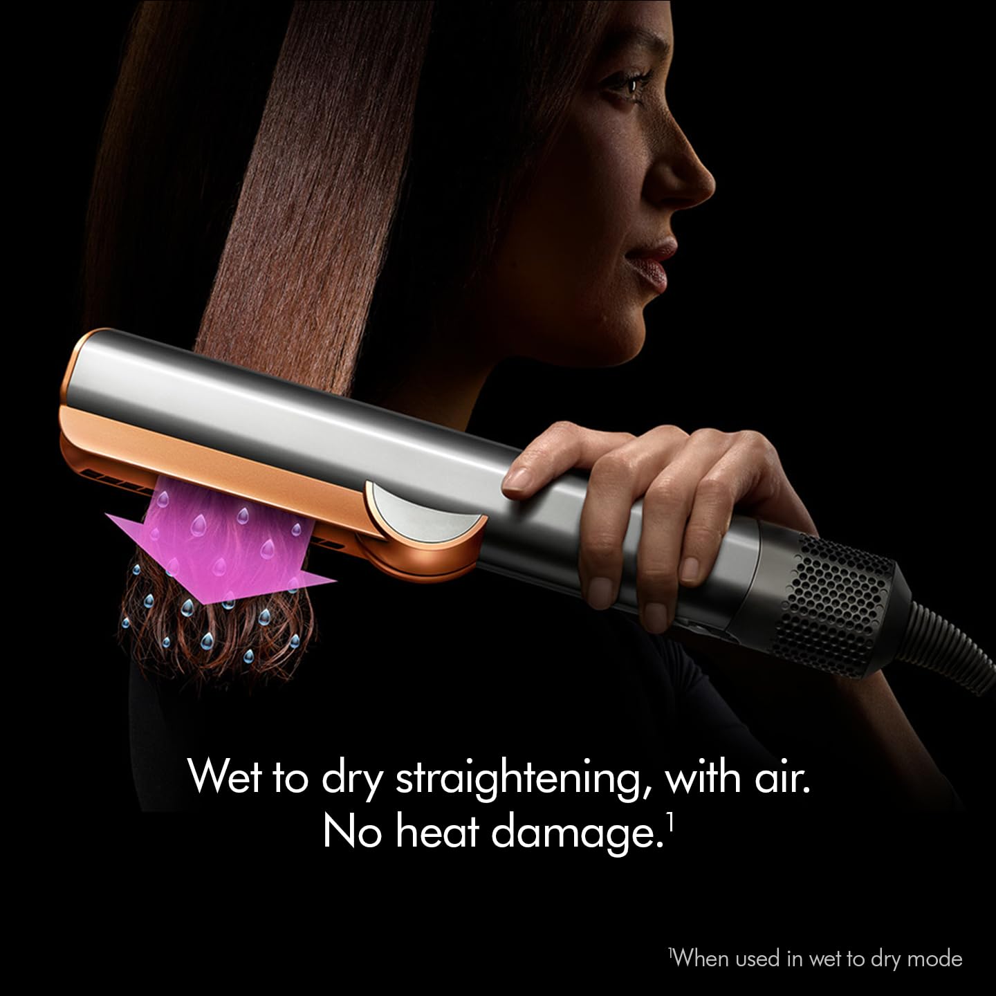 DYSON AIRSTRAIT HAIR STRAIGHTENER CERAMIC RED VELVET GOLD HT01 thumbnail 5