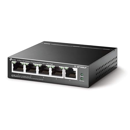 TP LINK 5 PORT GIGABIT DESKTOP 4 PORT POE+ SWITCH TL-SG1005LP thumbnail 5