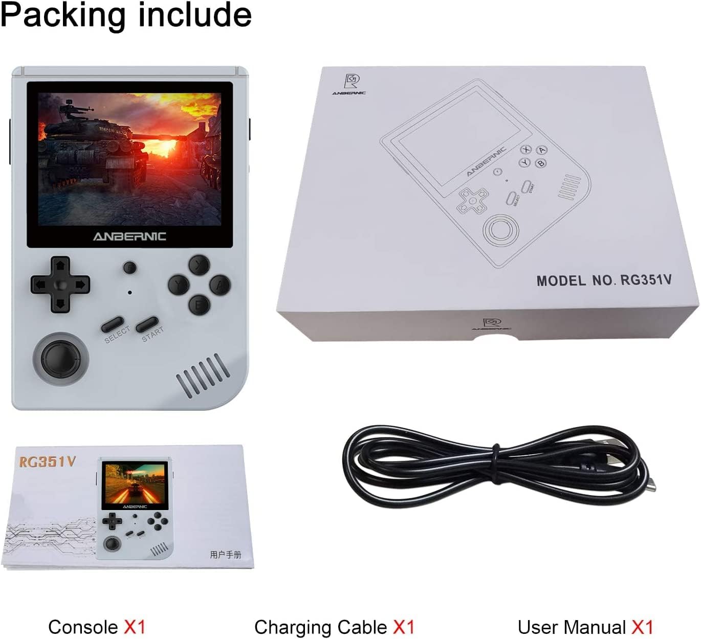 ANBERNIC GAME BOX 64GB GRAY RG351V thumbnail 9