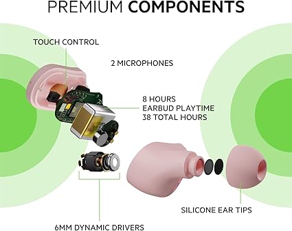 BELKIN SOUNDFORM PLAY TRUE WIRELESS EARBUDS PINK AUC005BTPK thumbnail 8