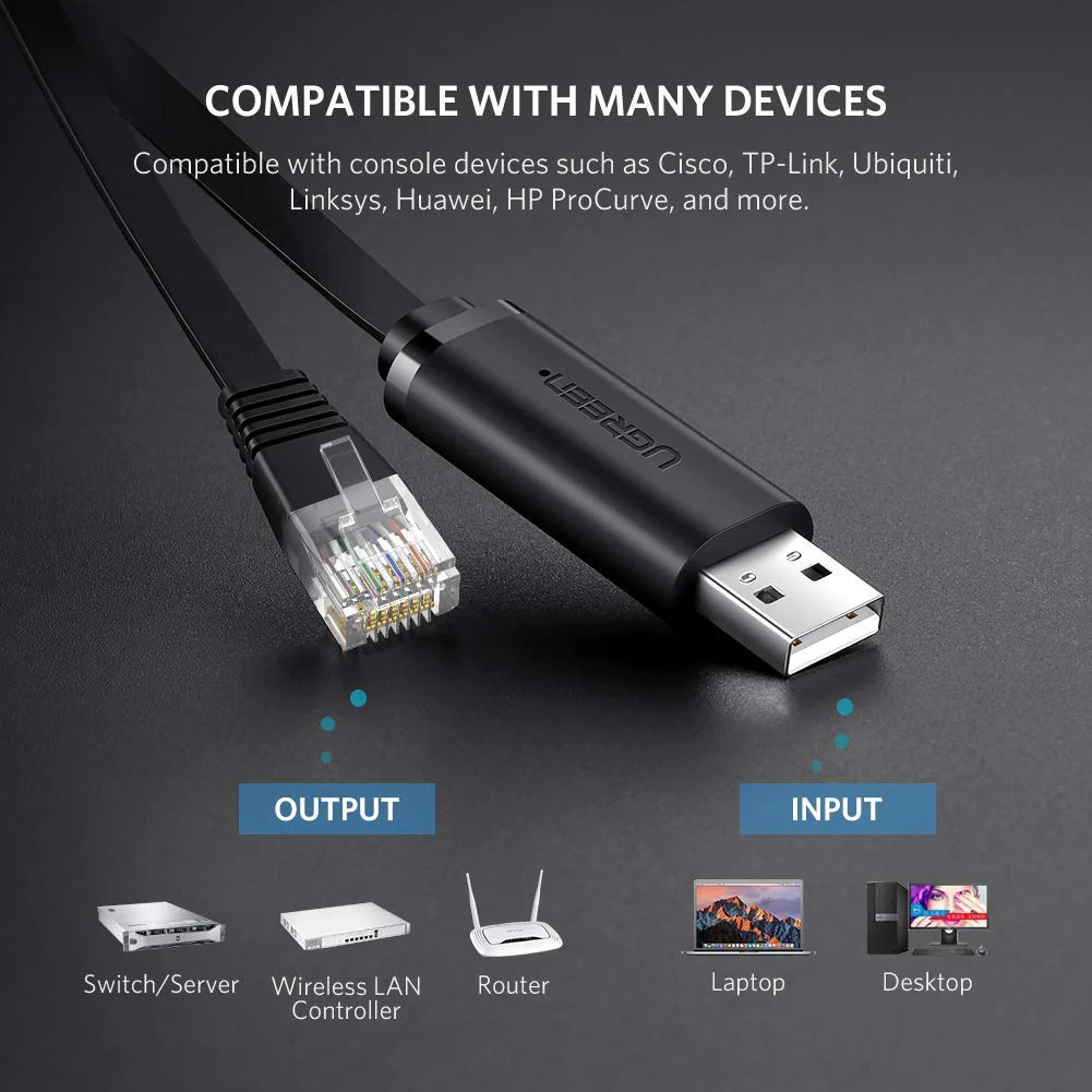 UGREEN USB TO RJ45 CONSOLE CABLE 60813 thumbnail 2