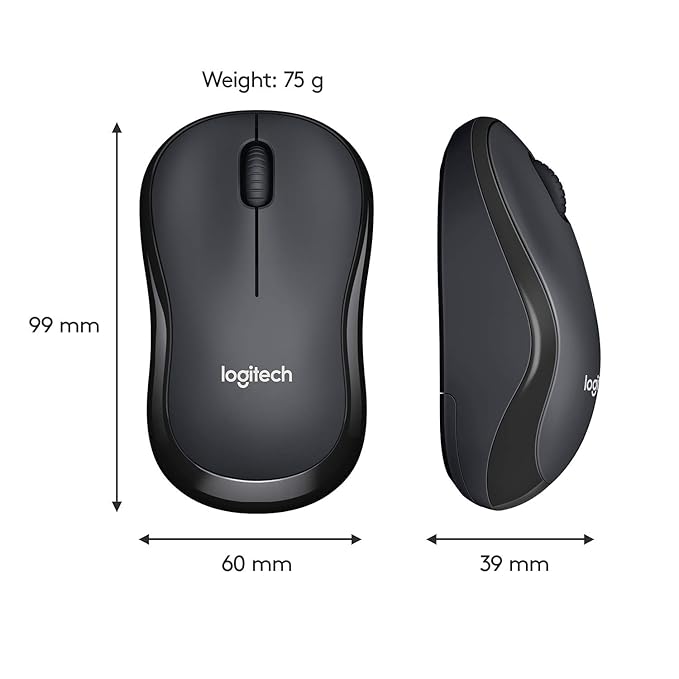 LOGITECH WIRELESS SILENT MOUSE M221 BLACK 910-006510 thumbnail 2