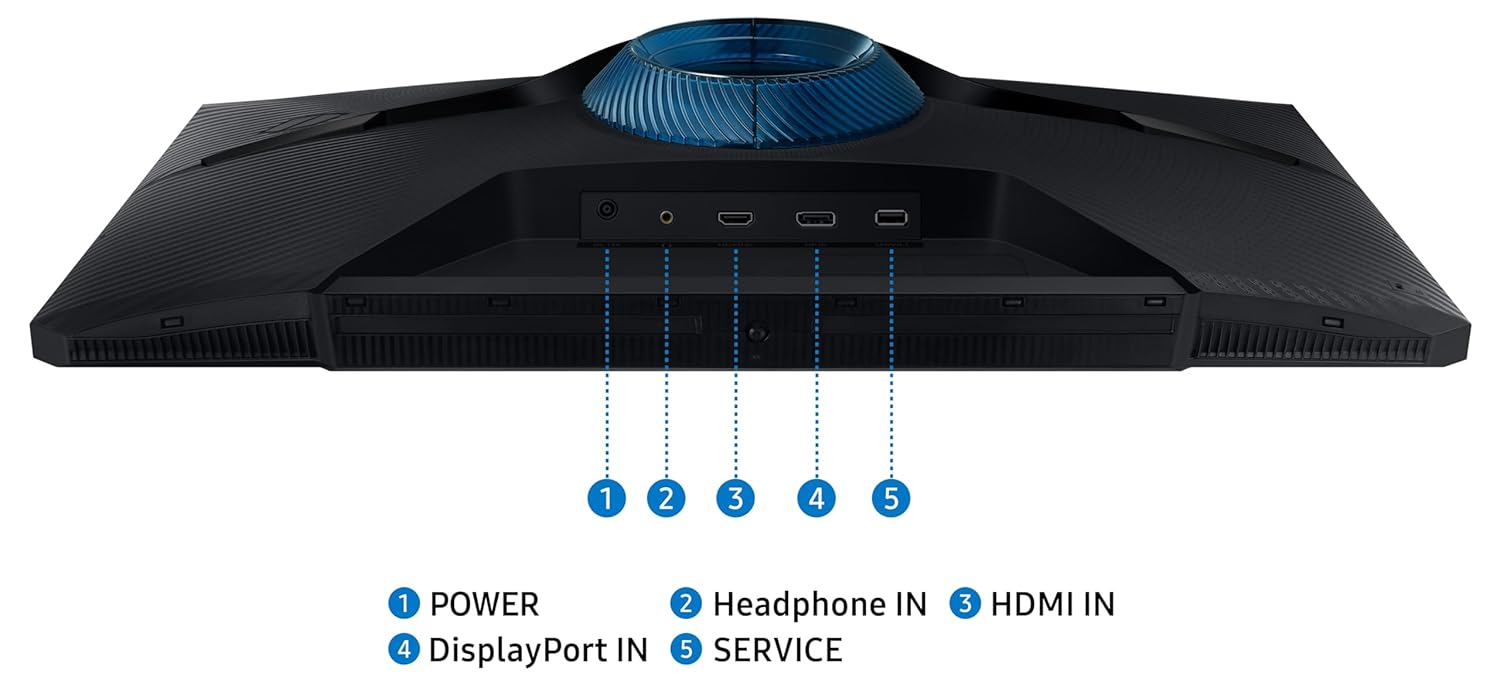 SAMSUNG 27 INCH GAMING FLAT FHD ERGONOMIC VA PANEL 1MS 180HZ MONITOR LS27DG302EMXUE thumbnail 7