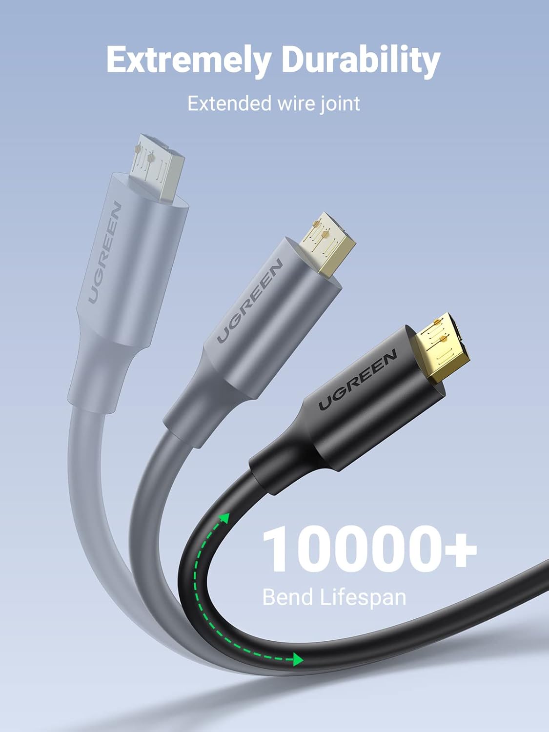 UGREEN USB 3.0 A MALE TO MICRO USB 3.0 MALE CABLE BLACK 2MM 10843 thumbnail 6