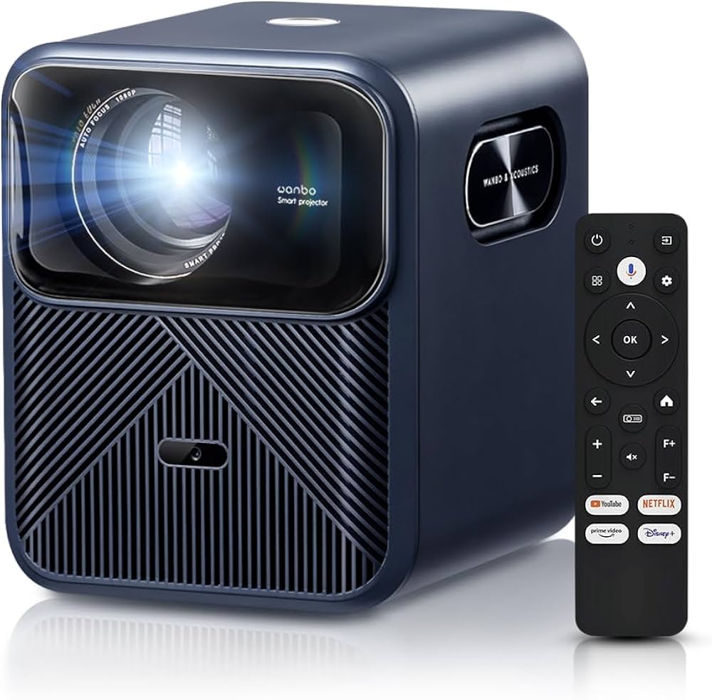 WANBO MOZART 1 PRO PROJECTOR (UPGRADED 2025) 1920X1080 FULLHD 1200 LUMEN WITH ANDROID TV DARK BLUE