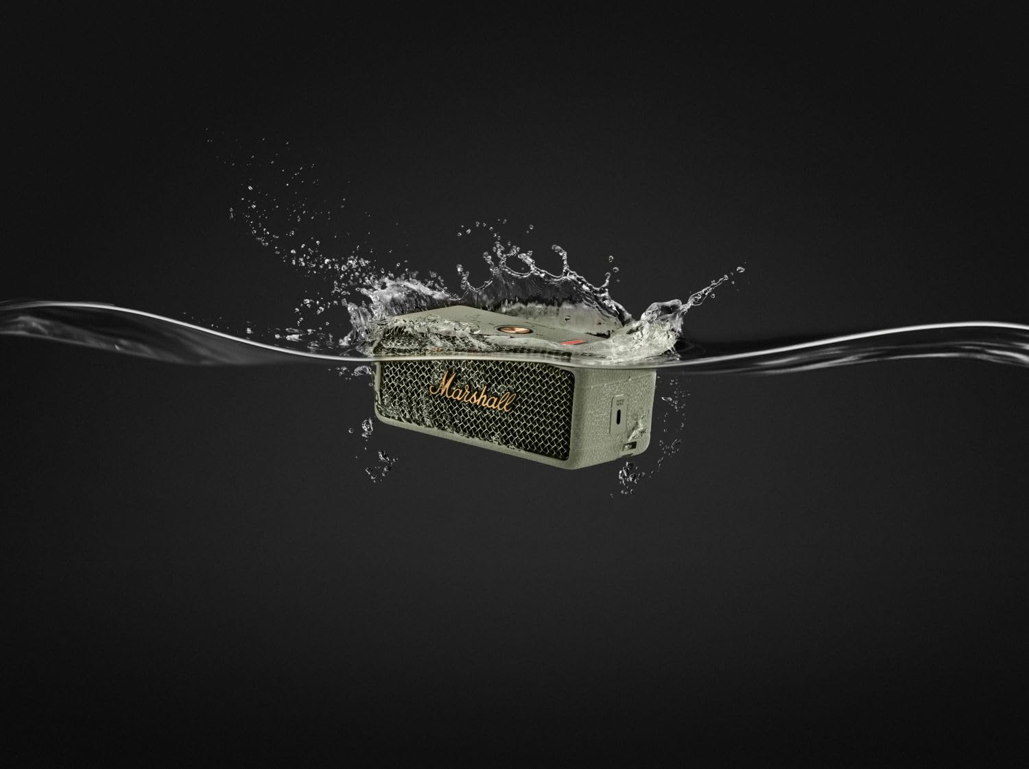 MARSHALL EMBERTON III PORTABLE WIRELESS SPEAKER SAGE GREEN EMBERTONIII-SGRN thumbnail 5