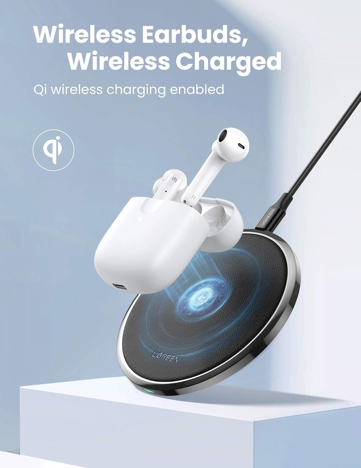 UGREEN HITUNE T2 TRUE WIRELESS EARBUDS WHITE 80652 thumbnail 6