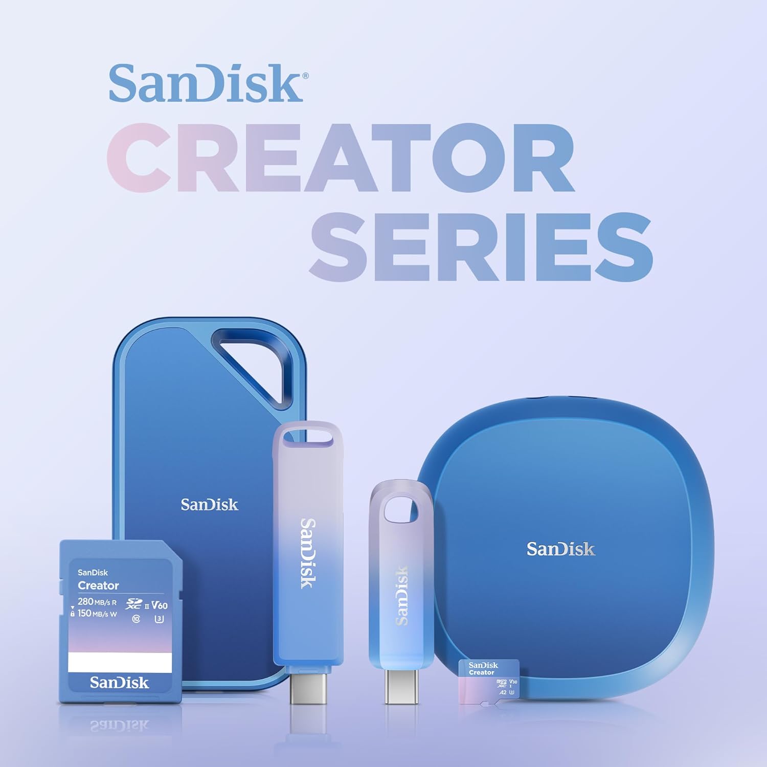 SANDISK CREATOR USB C 256GB SPEED UP TO 400MB/S FLASH DRIVE SDCZ75C-256G-G46 thumbnail 6