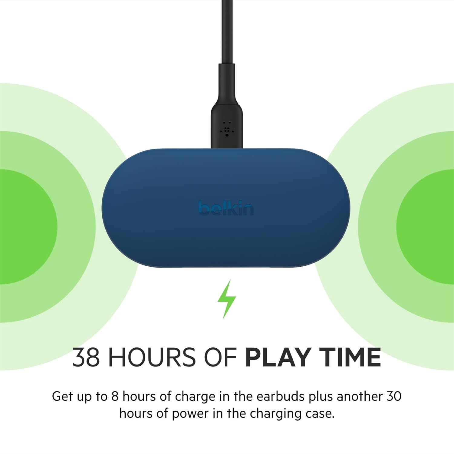 BELKIN SOUNDFORM PLAY TRUE WIRELESS EARBUDS BLUE C005 thumbnail 5