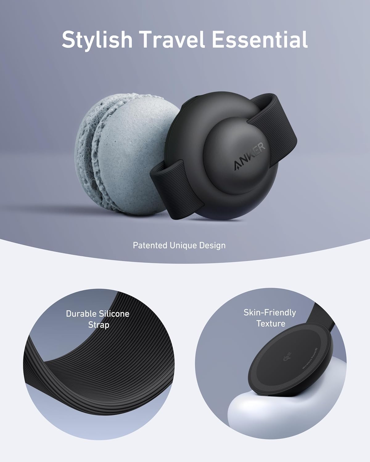 ANKER MAGGO WIRELESS ULTRA COMPACT 3 IN 1 QI2 CHARGER BLACK B25M8H11 thumbnail 6