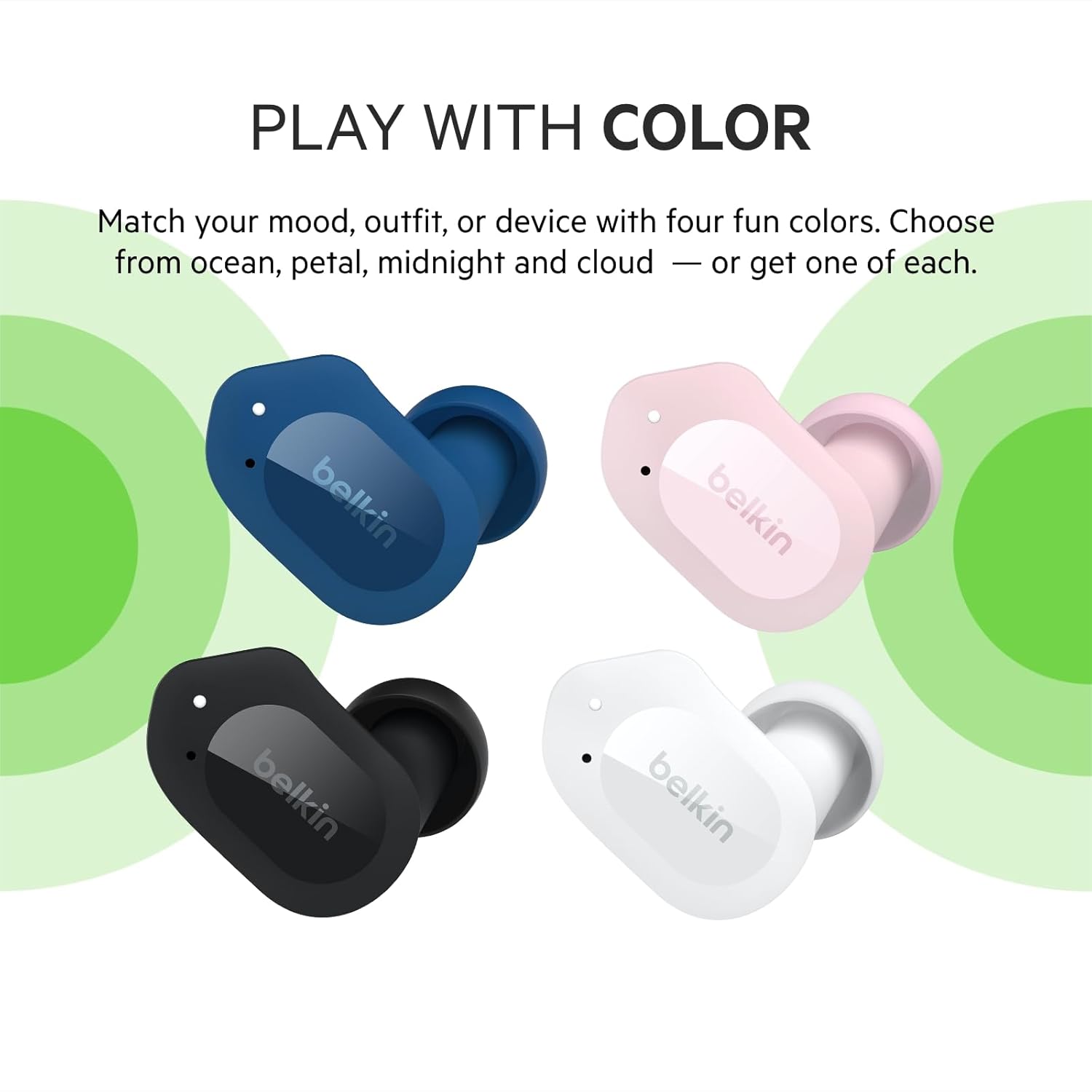 BELKIN SOUNDFORM PLAY TRUE WIRELESS EARBUDS BLUE C005 thumbnail 7