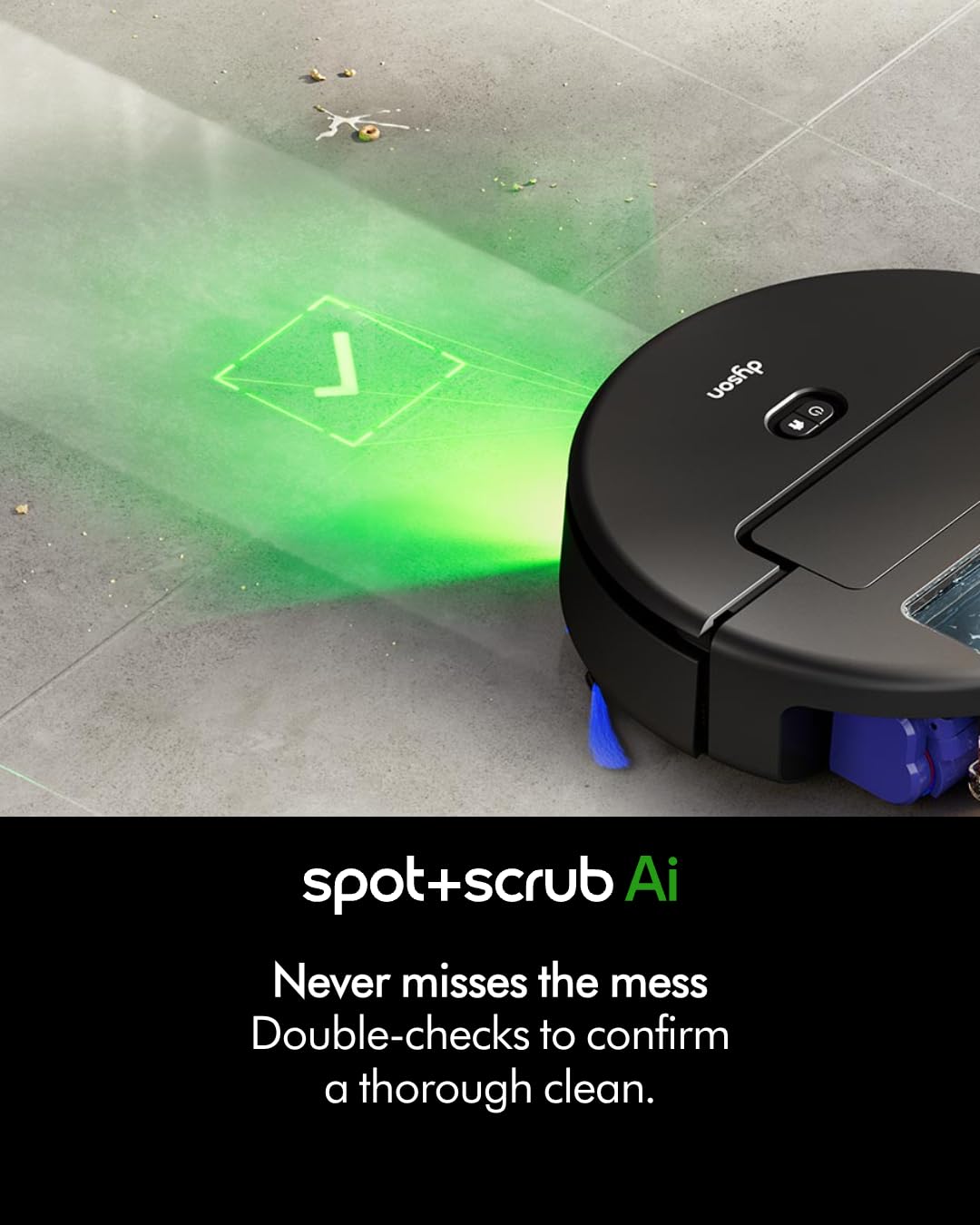 DYSON SPOT+SCRUB AI ROBOT VACCUM VACUUM CLEANER BLACK-BLUE RB05-A thumbnail 5