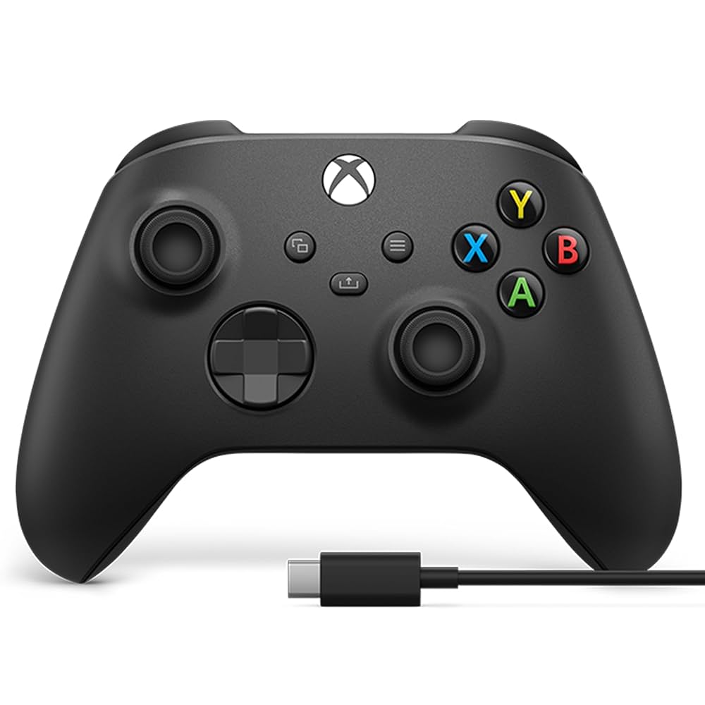 XBOX CONTROLLER WITH USB C CABLE CARBON BLACK 1V8-00015