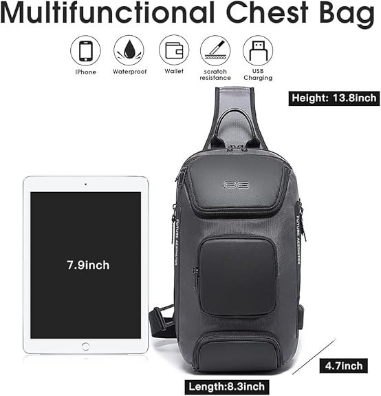 BANGE BACKPACK GRAY BG-7086 thumbnail 5