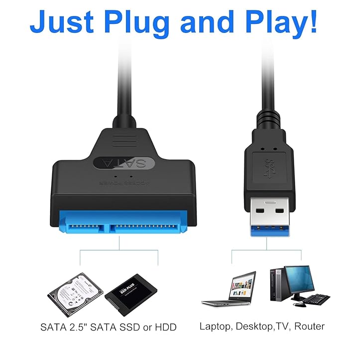 S-TEK USB 3.0 TO SATA CONVERTER CABLE thumbnail 2