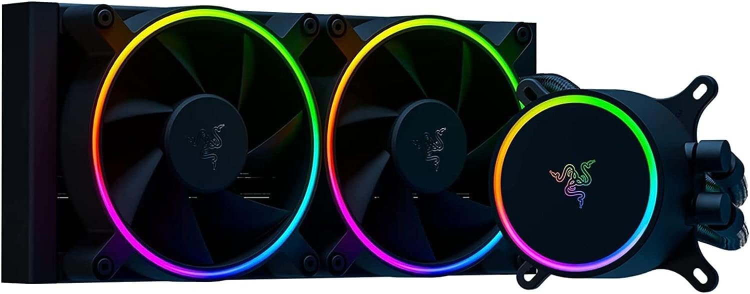 RAZER HANBO CHROMA RGB AIO LIQUID COOLER 240MM (ARGB PUMP CAP) RC21-01770100-R3M1