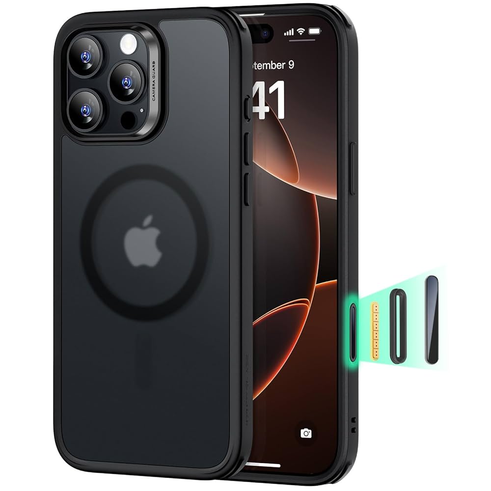 ESR IPHONE 16 PRO CLASSIC SERIES PRO CASE HALOLOCK MAGSAFE CASE WITH SCREEN PROTECTOR CLEAR thumbnail 2