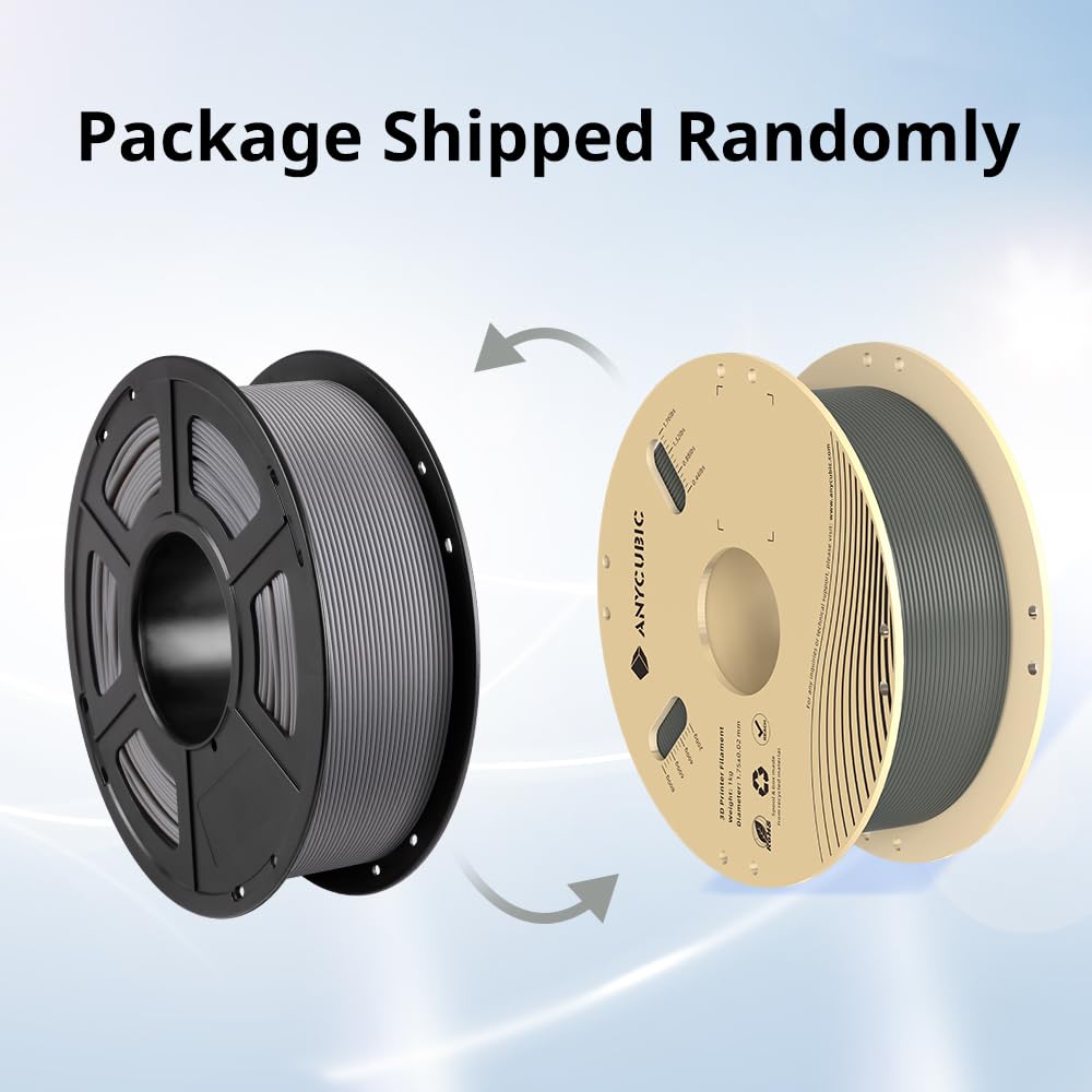 ANYCUBIC PLA FILAMENT 1 75 MM 1KG GREY AHPLGE-107 thumbnail 2