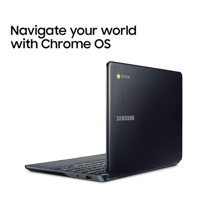 SAMSUNG 11.6  CHROMEBOOK 3 INTEL CELERON N3060 4GB RAM 16GB EMMC METALIC BLACK XE500C13-K04US thumbnail 2
