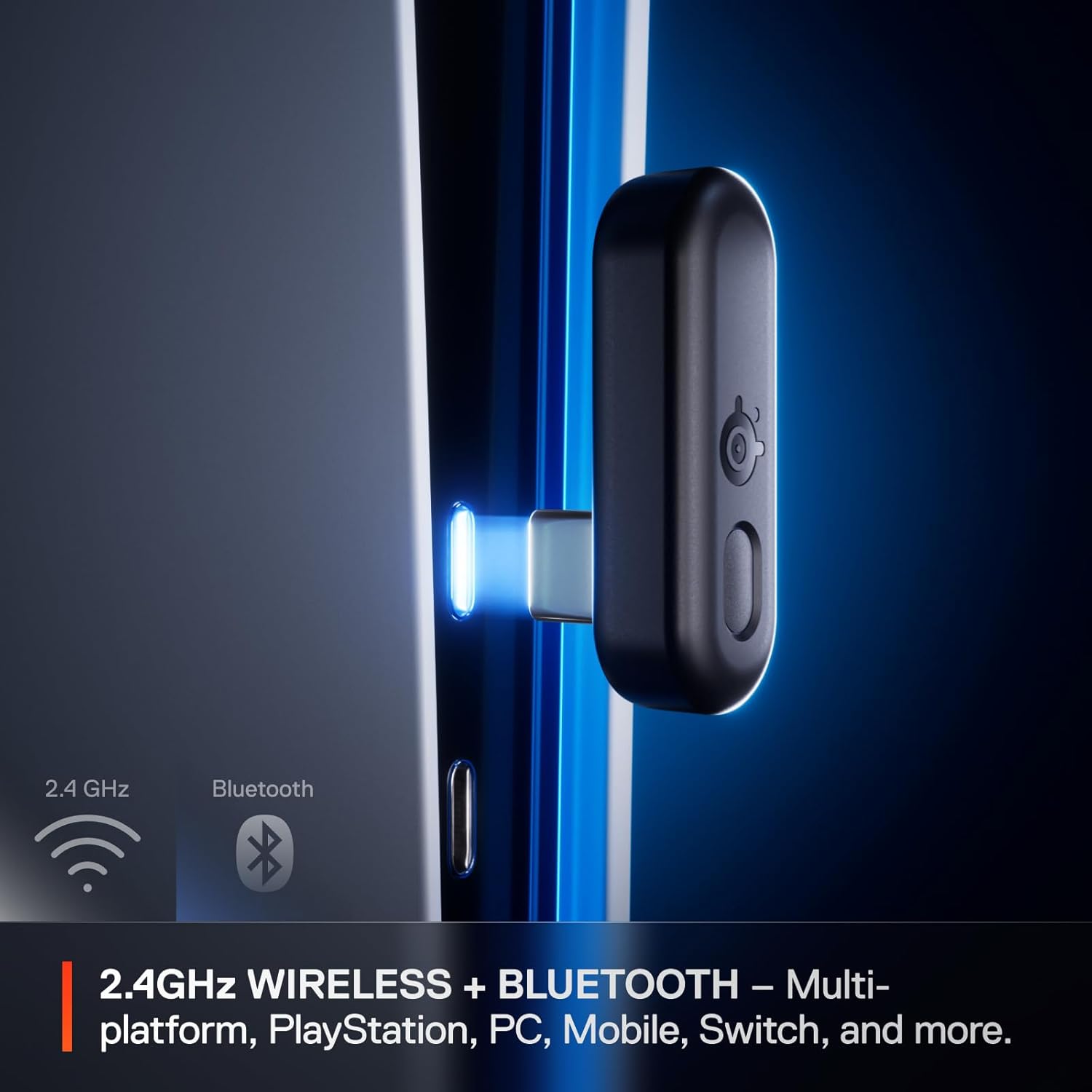 STEELSERIES ARCTIS GAMEBUDS WIRELESS NOISE CANCELLING GAMING EARBUDS FOR PS5 WHITE 61682 thumbnail 5