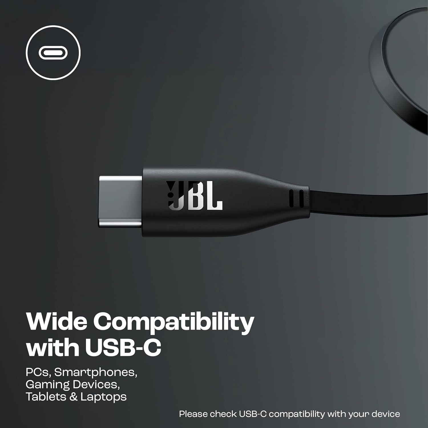 JBL TUNE 520C USBC WIRED HEADSET BLACK thumbnail 3