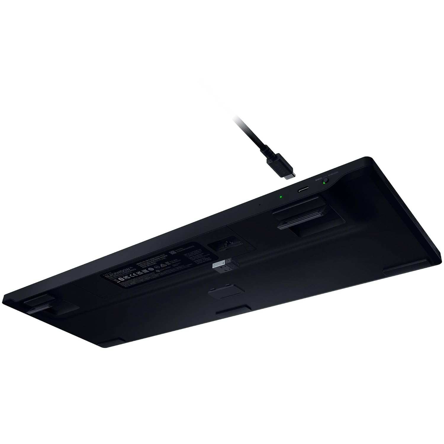 RAZER BLACKWIDOW V4 HYPERSPEED WIRELESS LOWPROFILE MECHANICAL GAMING KEYBOARD RZ03-05450500-R3M1 thumbnail 3