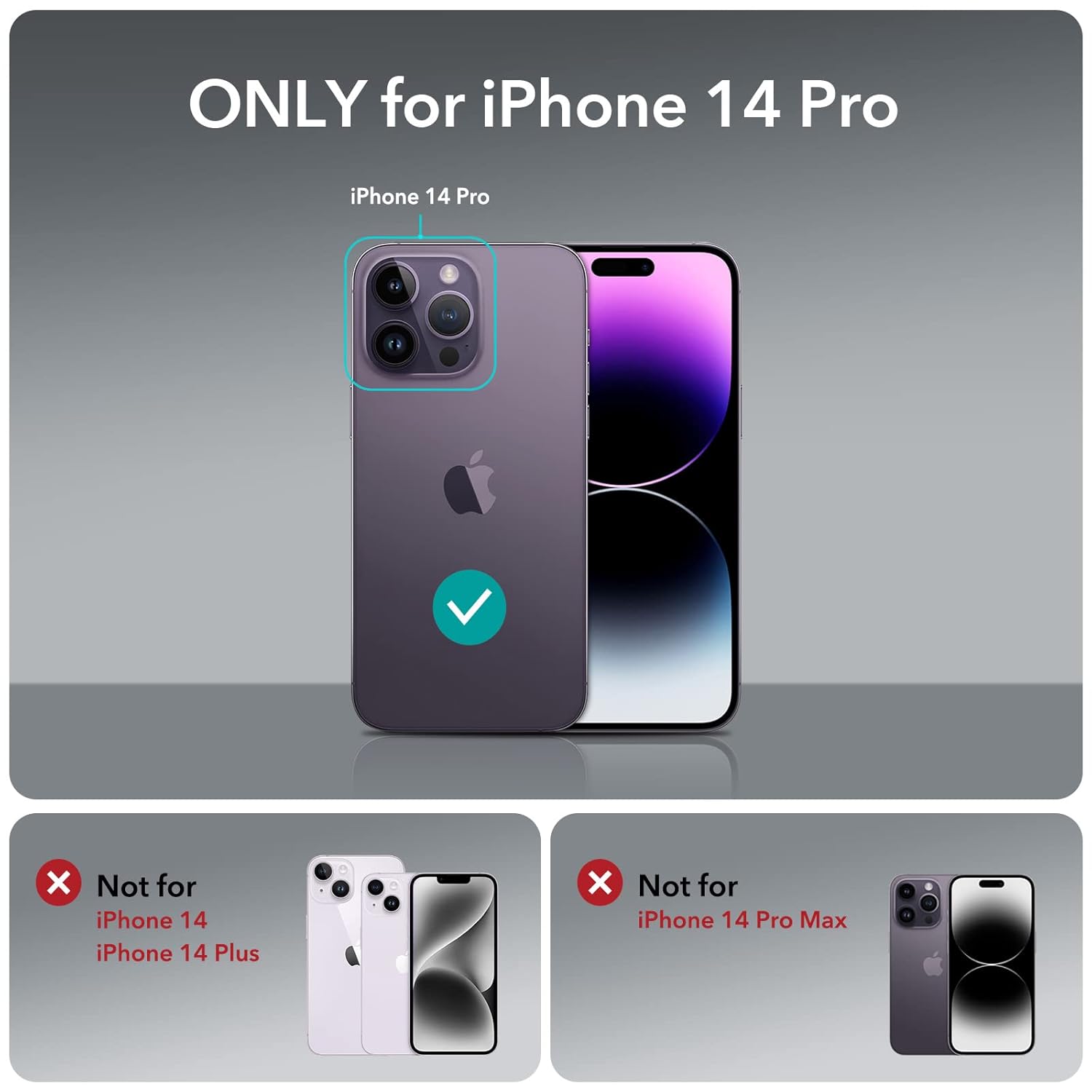 ESR IPHONE 14 PRO AIR ARMOR HALO LOCK PROTECTION MAGNETIC CASE FROSTED BLACK thumbnail 2