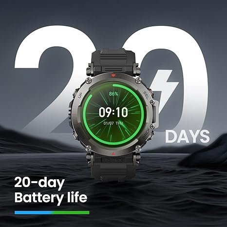 Amazfit T-Rex Ultra Smart Watch (A2142) - Rugged Design, Adventure-Ready, Long Battery Life thumbnail 4