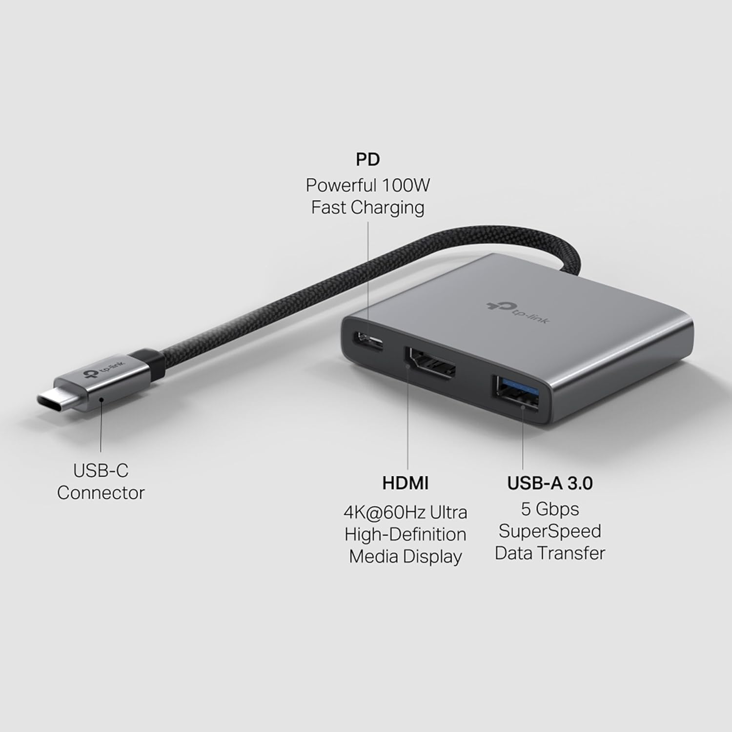 TP-LINK USB TYPE-C 3 PORT HUB UH3020C thumbnail 4