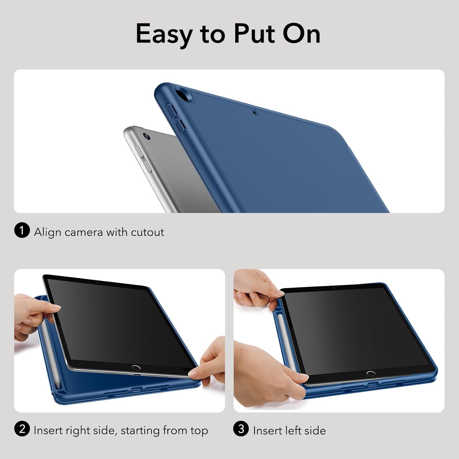 ESR IPAD 8/7 URBAN FOLIO CASE WITH PENCIL HOLDER BLUE thumbnail 8