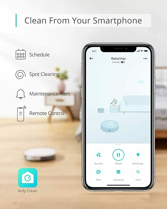 EUFY ROBO VACUUM G10 HYBRID BLACK T2150K11 thumbnail 7