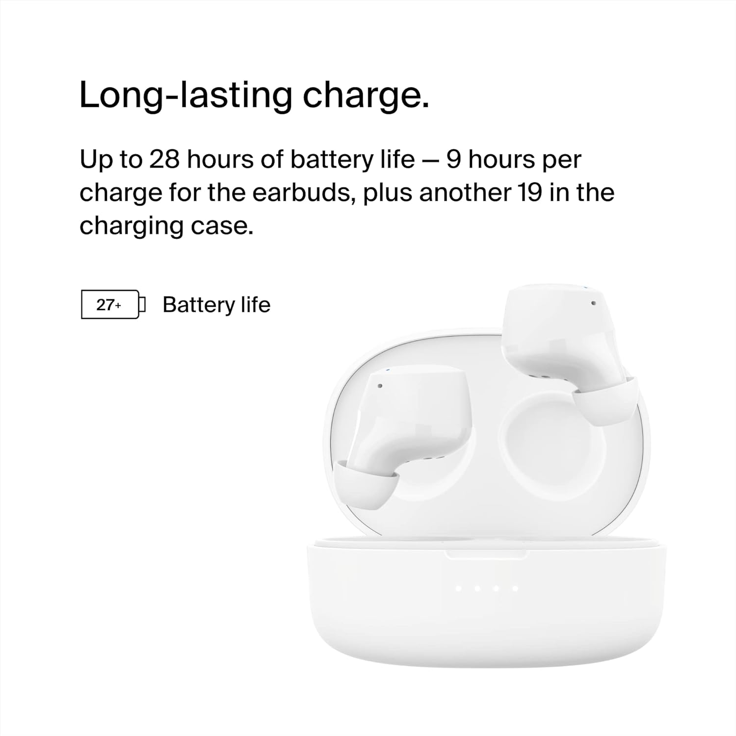 BELKIN SOUNDFORM BOLT TRUE WIRELESS EARBUDS WHITE AUC009BTWH thumbnail 2