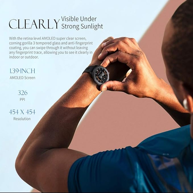 AMAZFIT GTR LITE WATCH 47MM ALUMINIUM ALLOY A1922 thumbnail 4